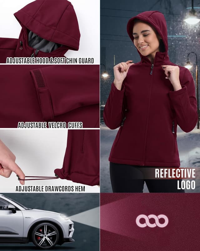 Detalle 1 de 33,000ft Damen-Softshelljacke 8.000 mm wasserdicht