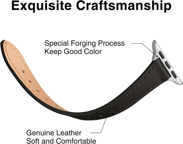 Detalle 2 de SUNFWR leather Apple Watch strap 38 41mm