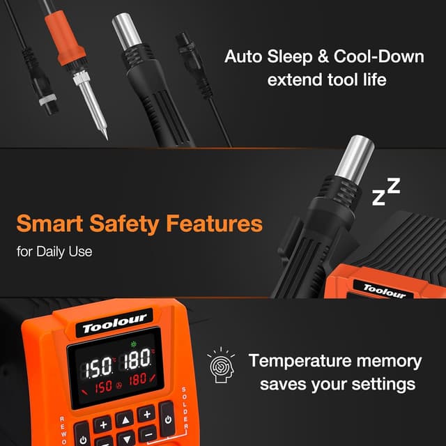 Thumbnail 6 de TOOLOUR 851 Lötstation mit PID 700 W