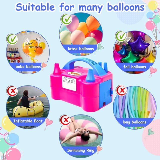 Thumbnail 3 de YEPVIE Electric Balloon Pump UK 600W