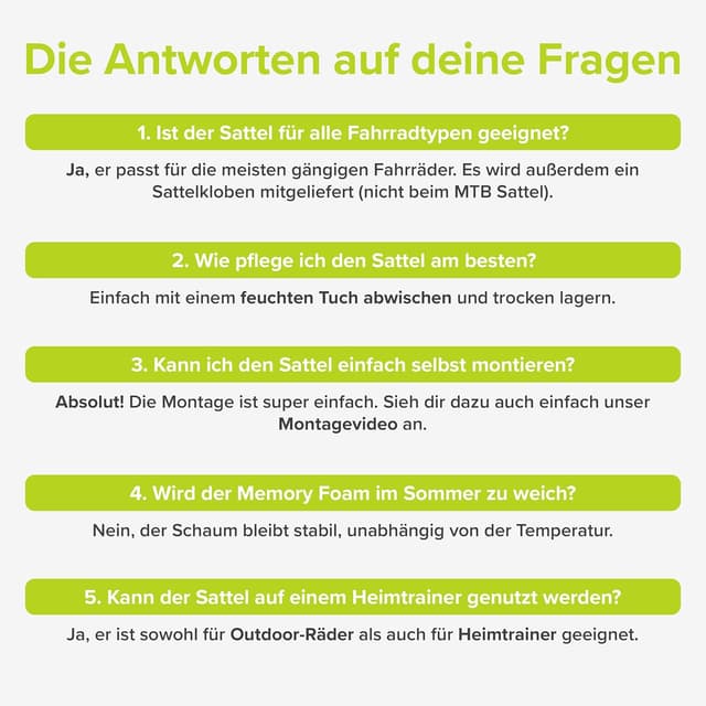 Thumbnail 6 de VELMIA Fahrradsattel 22,8 cm Memory Foam