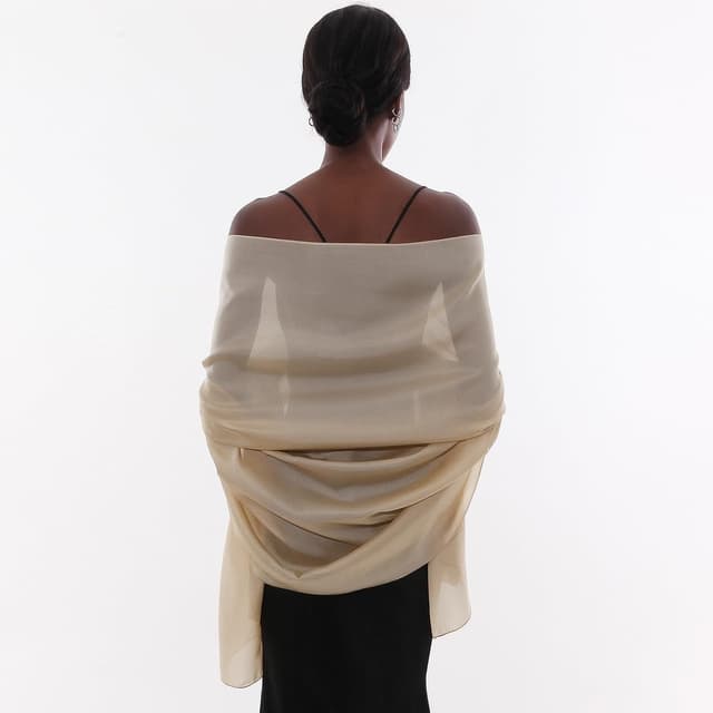 Detalle de Sciarpa donna leggera in poliestere effetto seta Scilla Stole per primavera ed estate