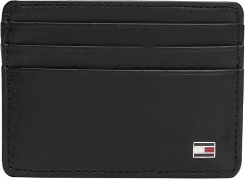 Detalle de Tommy Hilfiger ETON CC HOLDER tarjetero de piel sin botón (negro, OS)