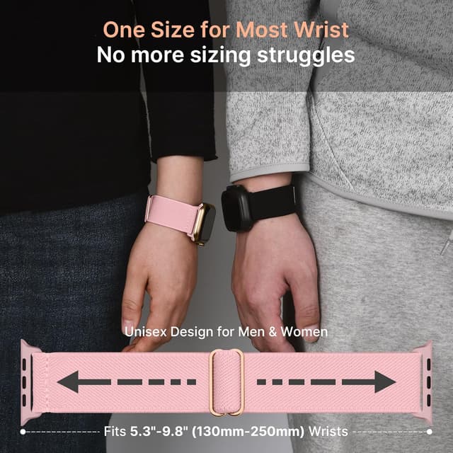 Detalle 2 de Fullmosa nylon Apple Watch strap 4 pack