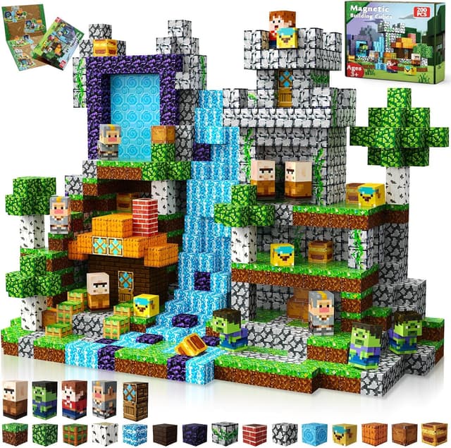 Detalle de GraceDuck 200PCS magnetic building blocks 🧩