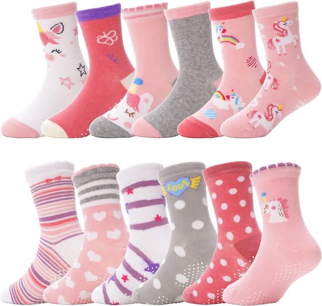 Imagen de ANTSANG Stoppersocken Mädchen 12 Paar en OfertitasTOP