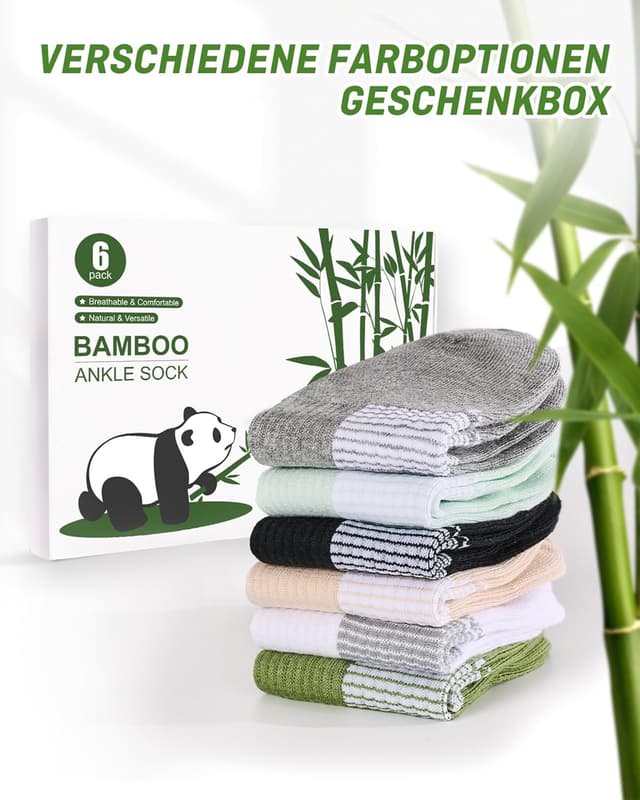 Thumbnail 6 de inaWarm Bambus Sneaker Socken 6 Paar