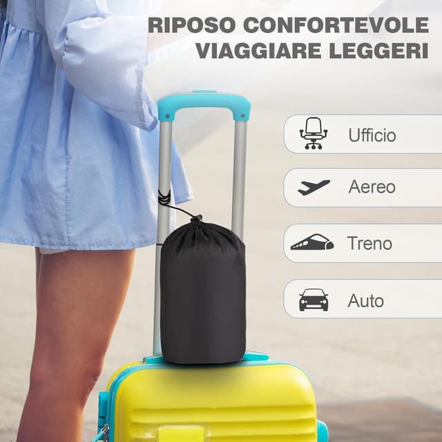 Thumbnail 6 de Radikor Cuscino da viaggio ergonomico in memory foam per collo