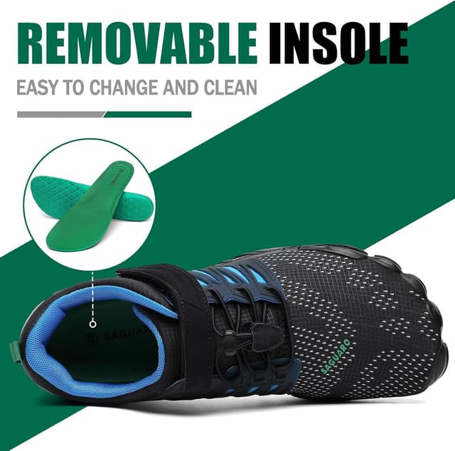 Detalle de SAGUARO Chaussures barefoot minimalistes homme à 5 doigts – semelle zéro drop, respirantes et antidérapantes (GR.36-48)