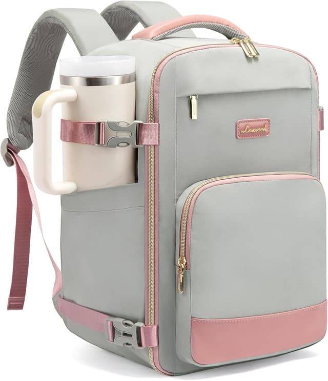 Detalle de LOVEVOOK Ryanair Handgepäck Rucksack 40x30x20 cm (24 L) – Cabin Bag fürs Flugzeug