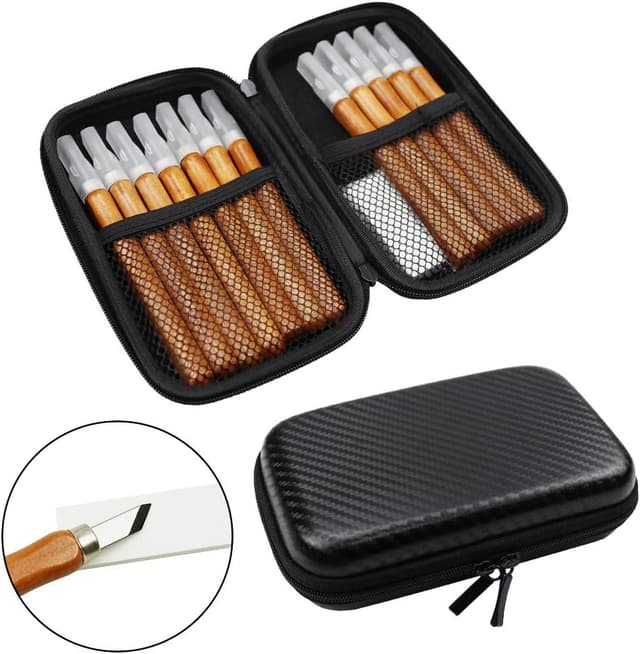 Thumbnail 6 de MAIKEHIGH 14Pcs Kit intaglio legno 12 pezzi 🪚