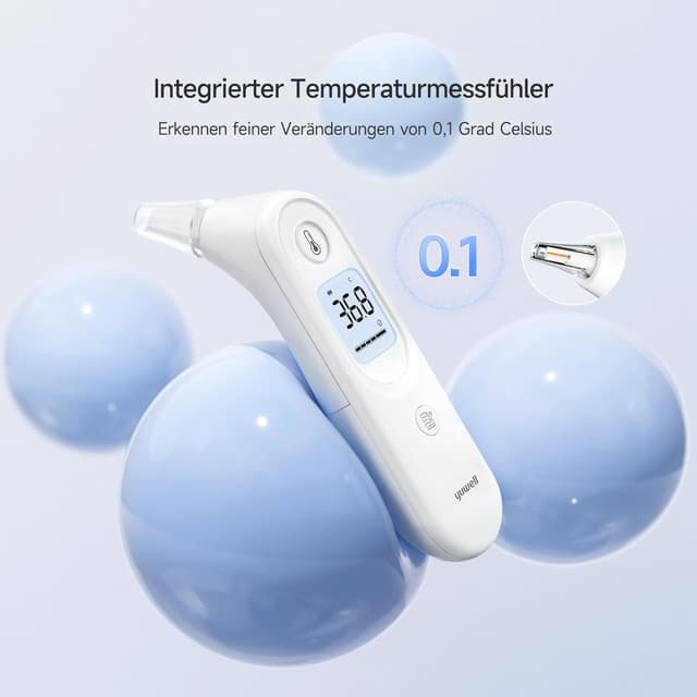 Thumbnail 1 de yuwell YHT101 Ohrthermometer 7 Speicher