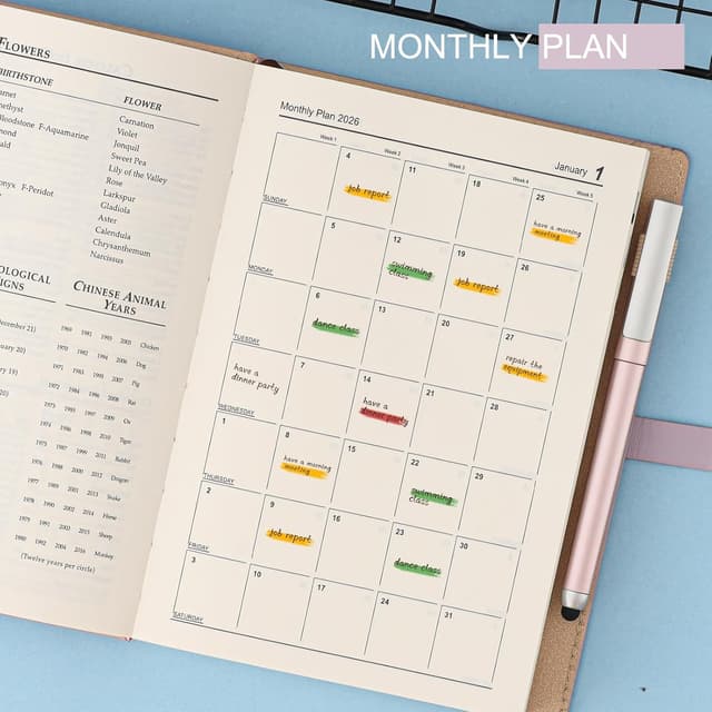 Detalle de Agenda académica 2026 A5 día por página 14 x 21,5 cm