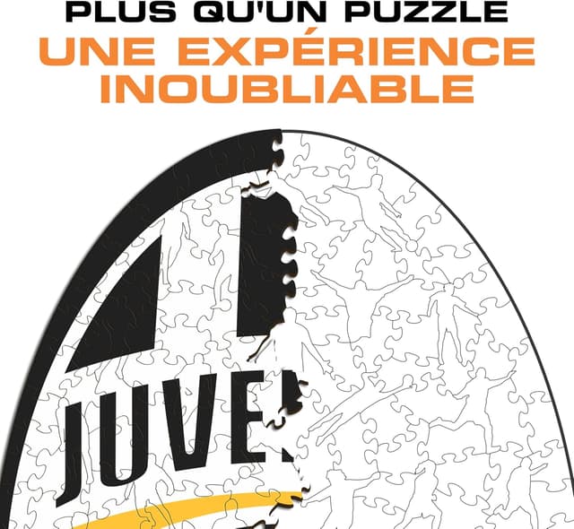 Detalle de Iconic Puzzles Juventus Retro Logo — Puzzle en bois sous licence officielle, 150 pièces (taille S)