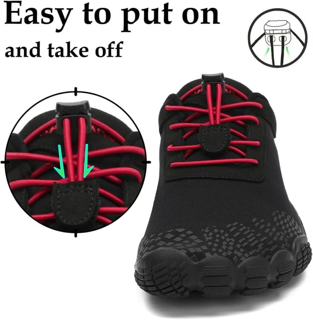 Detalle 2 de SAGUARO Unisex Barfußschuhe mit breiter Zehenbox & Zero-Drop Sohle