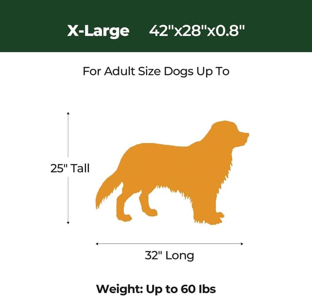 Detalle de BALANCE Dog Crate Pad (OEKO-TEX certified fabric) — washable, water-resistant foam crate mat for X-large dogs