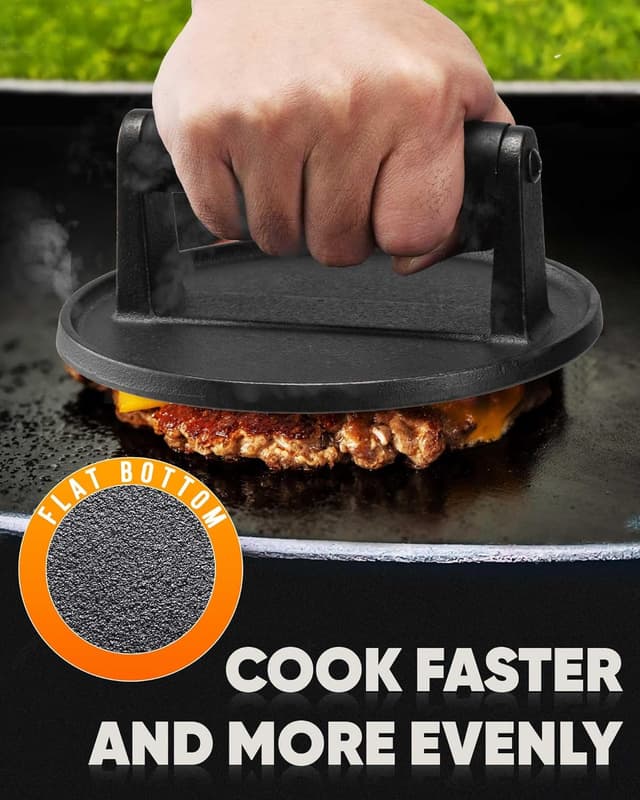 Detalle de HULISEN 6.5 inch smashed burger press