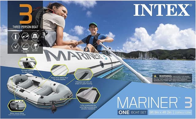 Thumbnail 1 de INTEX Barca hinchable Mariner 4 328x145x48 cm