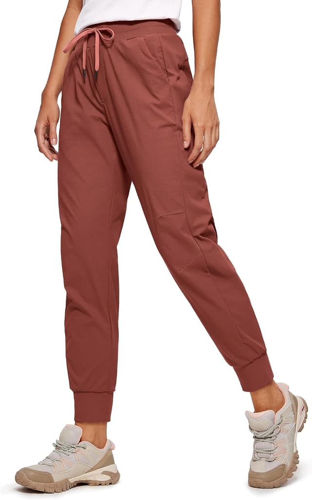 Detalle de CRZ YOGA Donna pantaloni jogger con coulisse in vita e tasche laterali