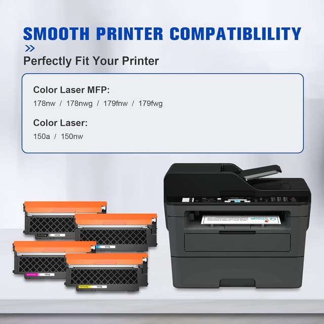 Detalle 2 de Q-image 117A Toner compatibile HP (W2070A/W2071A/W2072A/W2073A), confezione da 4 per HP Color Laser