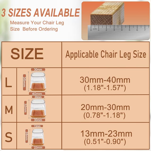 Thumbnail 3 de Buenotec Feltrini per Sedie 28 pezzi