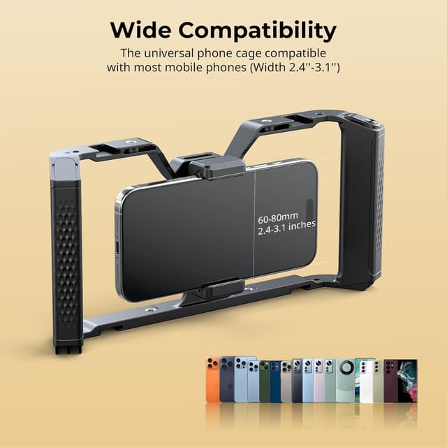 Detalle de SmallRig Cage universelle IG-01 Integra Grip avec manette sans fil WR-06 (monture V) – 5356