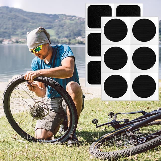 Detalle 2 de Kit Riparazione Pneumatici Bici 52 in 1 — Toppe per camere d'aria