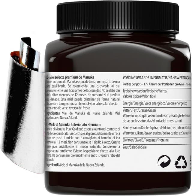 Detalle 2 de Premium Manuka-Honig MGO 525 mg + 250 g – Pure Gold aus Neuseeland