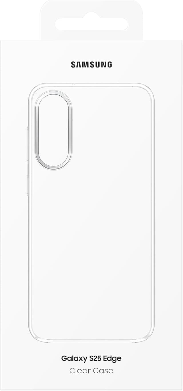Detalle 2 de Coque transparente avec étui pour téléphone Samsung S25 Edge — protection discrète et mise en valeur de la couleur
