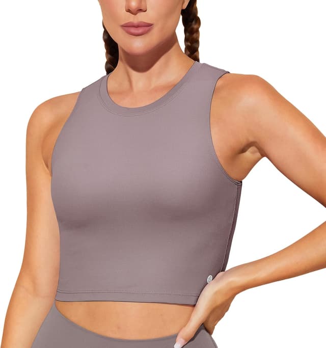 Detalle de BAYDI Nudi Sport Damen-Bustier BH ohne Bügel – abnehmbare Pads, Crop-Top für Yoga, Pilates & Fitness