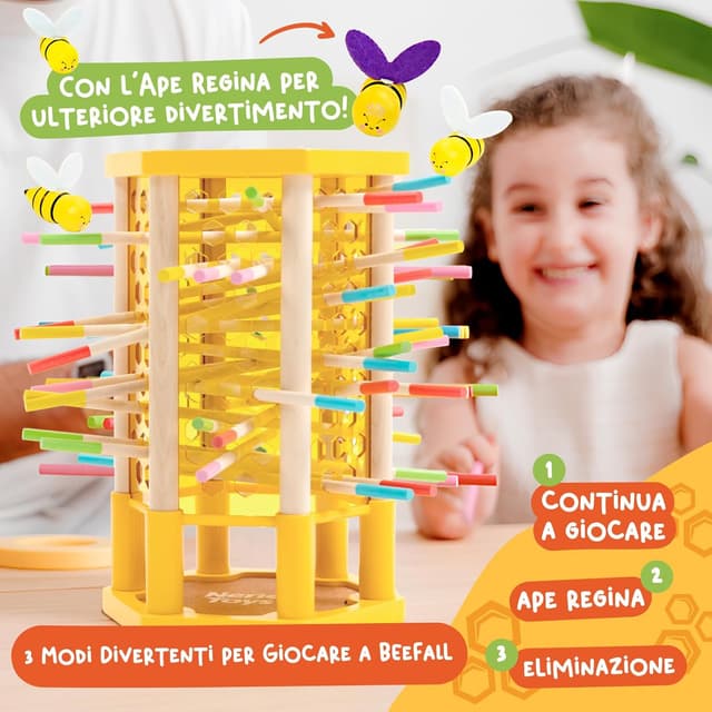 Detalle 2 de Nene Toys BEEFALL Grande gioco Montessori 4-in-1