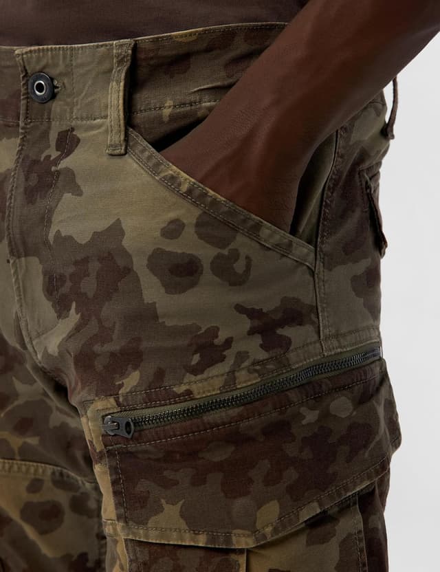 Detalle de G-Star Rovic Zip 3D Regular Tapered Herrenhose mit Reißverschluss-Taschen