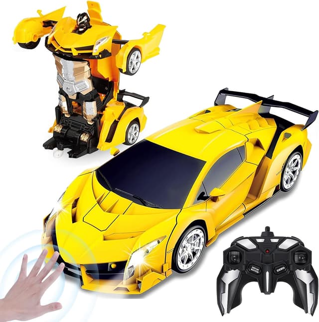 Detalle de Yellcetoy Transform Jouets Voiture Robot 2 en 1