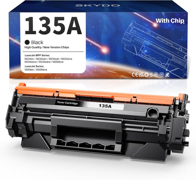 Detalle de Toner 135A compatibile HP 135A Nero W1350A / 135X W1350X con chip per HP LaserJet M209dw e M234dw (1 nero)