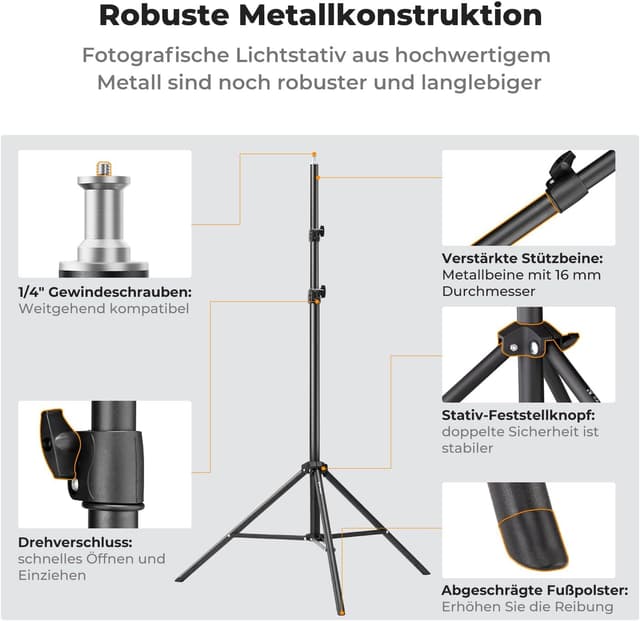 Thumbnail 5 de K&F CONCEPT Lichtstativ 280 cm
