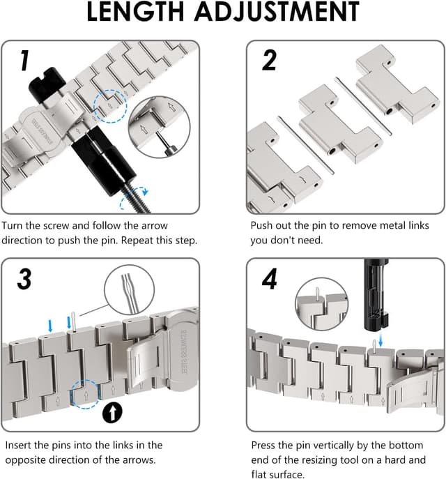 Thumbnail 6 de WINGLE Stainless Steel Galaxy watch strap 44mm