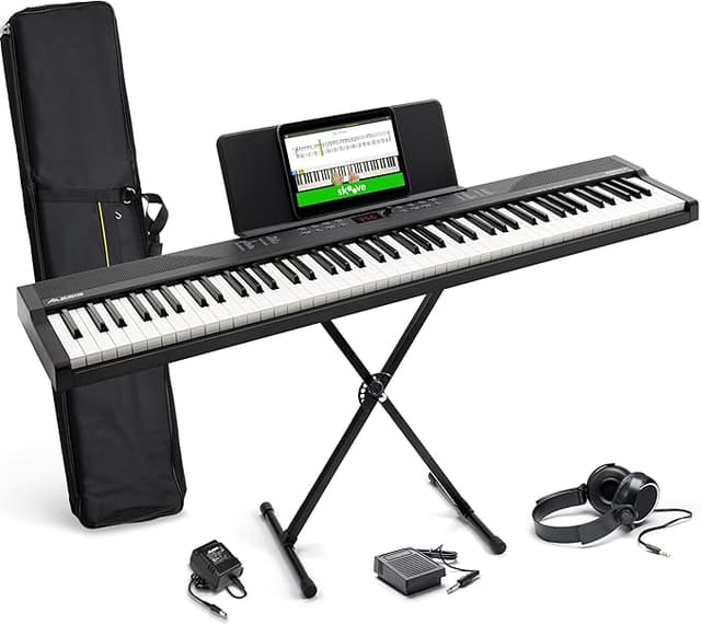 Imagen de Alesis Teclado Piano 88 Teclas con Sonidos y Accesorios 🎹 en OfertitasTOP