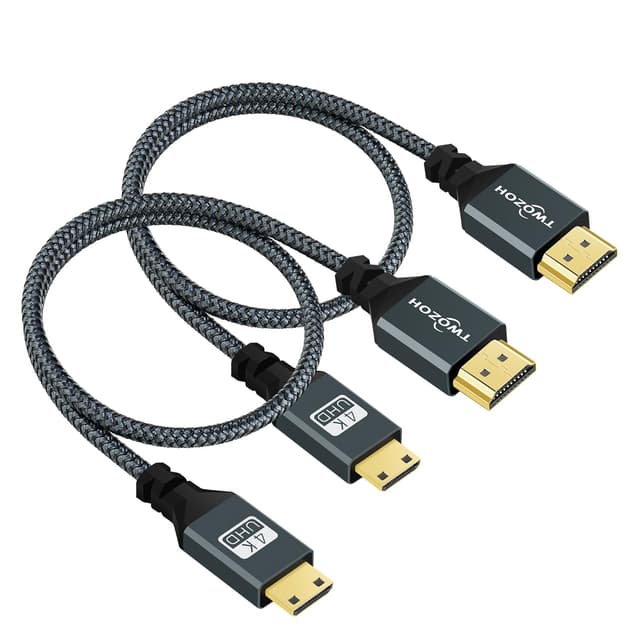 Imagen de Twozoh Mini HDMI to HDMI Cable 1M 2 Pack en OfertitasTOP