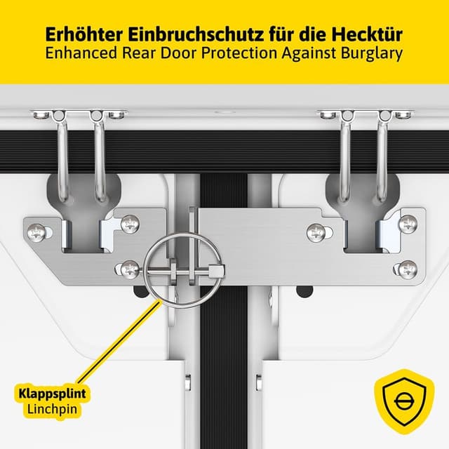 Detalle de Siegvoll Hecktürverriegelung für Fiat Ducato, Jumper & Boxer X250/X290 (ab 2006, H1/H2 Dach) – ohne Bohren