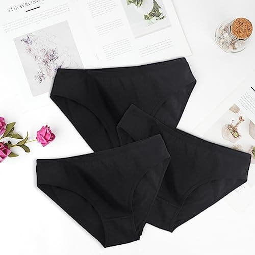 Thumbnail 6 de flintronic pack 6 bragas de mujer de algodón con elastano (tiro medio-bajo)