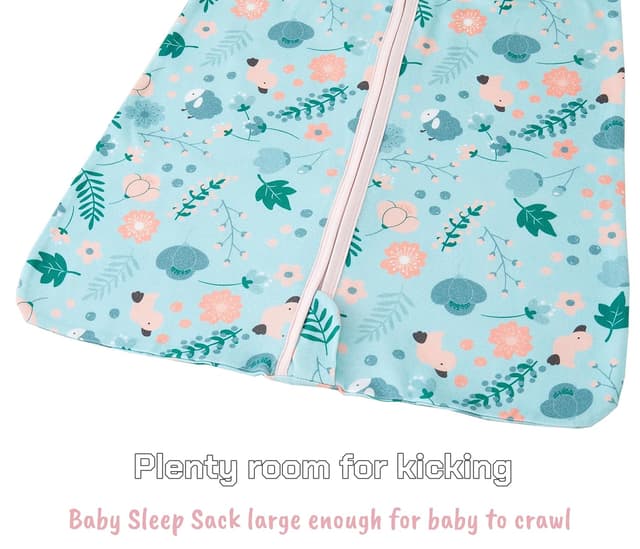 Thumbnail 6 de Chilsuessy Baby Schlafsack 1,5 TOG im 2er-Pack aus 100% Baumwolle (Ganzjahres-/Übergangssack) – 78 cm, 6–12 Monate