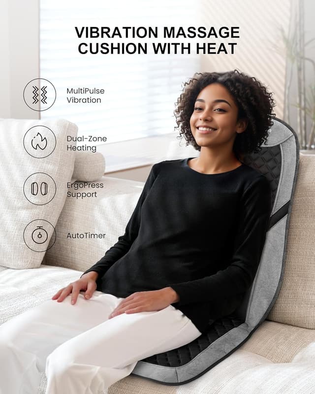 Thumbnail 1 de COMFIER Back Massager 10-motor seat cushion
