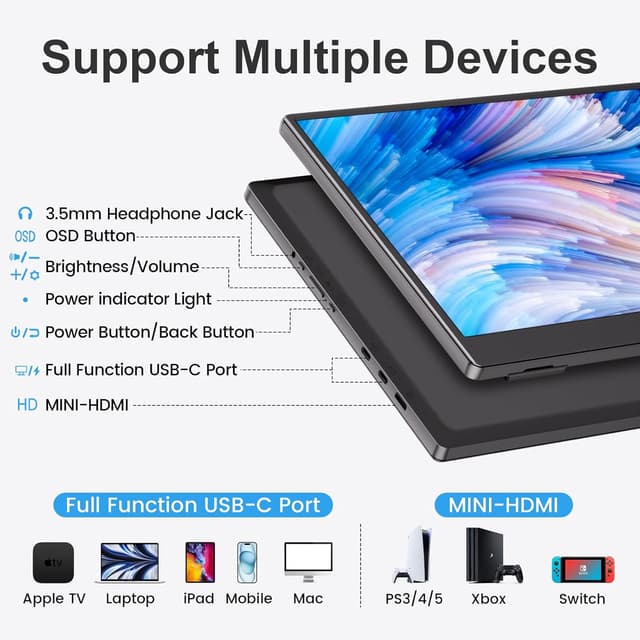 Thumbnail 4 de UFYQL 15.6-inch Portable Monitor ⚙