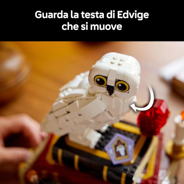 Detalle de LEGO Harry Potter 76466 Pietra Filosofale – Edizione del Collezionista, modellino fai da te con Edvige e minifigure