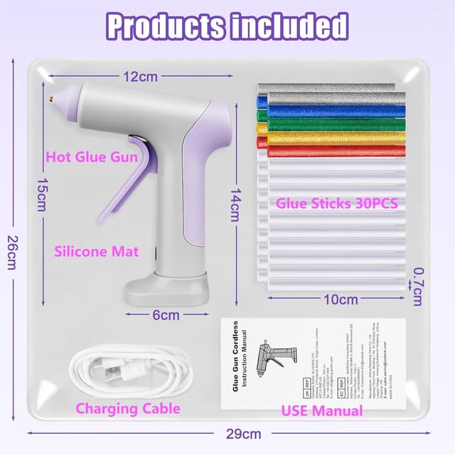 Thumbnail 6 de Heißklebepistole Akku 2026 Upgrade Kabellos