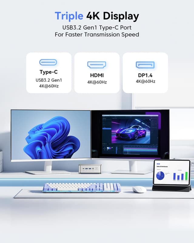 Detalle 1 de Mini PC NiPoGi Pinova P2 Ryzen 2544, 16 Go