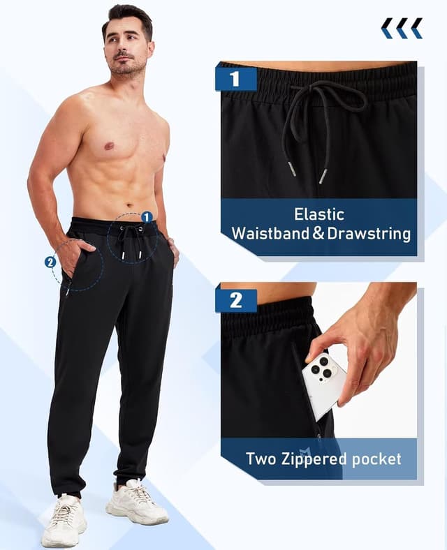 Detalle 2 de OZYJD Mens Sweatpants 5-Pack Athletic Joggers