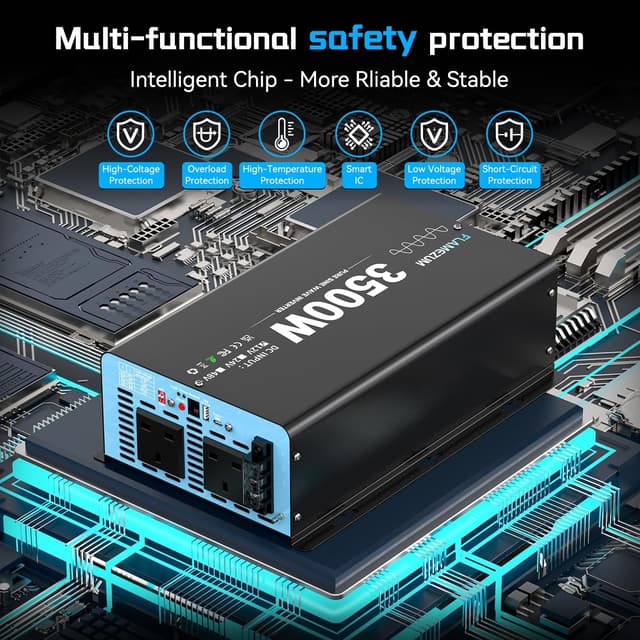 Detalle 1 de FLAMEZUM 3500W pure sine wave inverter