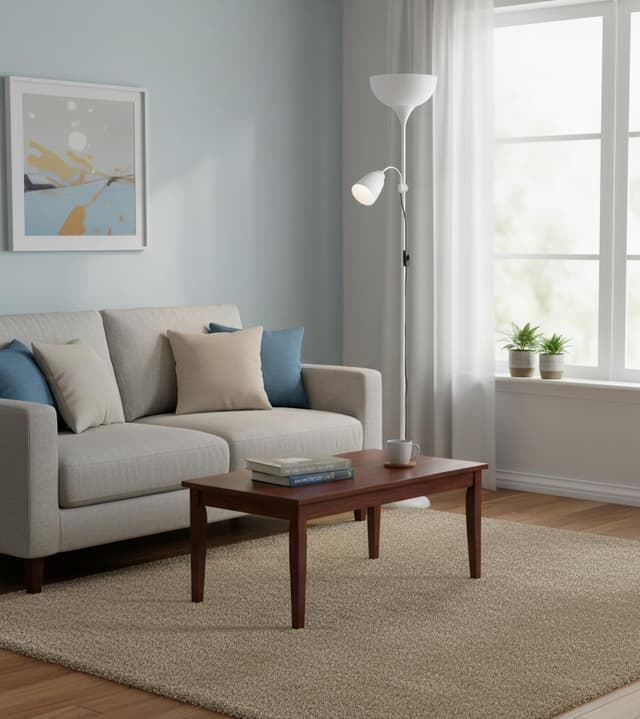 Thumbnail 4 de BEL AIR HOME Varese Lámpara de Pie Moderna 💡 178cm Blanco