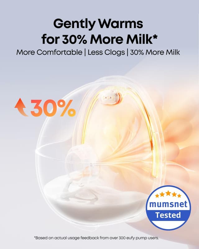 Detalle 2 de eufy Breast Pump S1 Pro wearable 300 mmHg